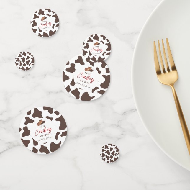 Confettis Un petit cow-boy rodéo rodéo Baby shower occidenta (Groupe)