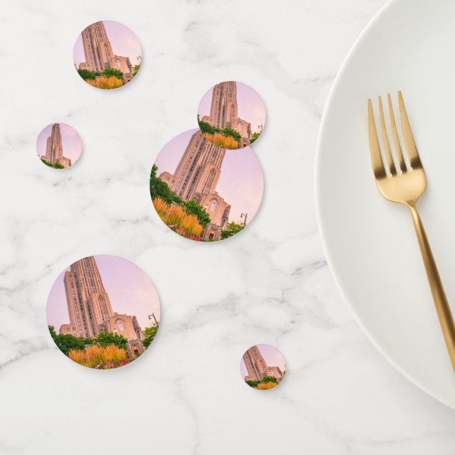 Confettis Université de Pittsburgh Cathédrale d'Apprentissag (Groupe)