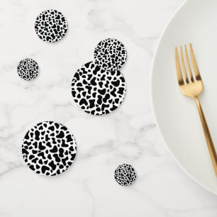 Confettis Vache noire et blanche Imprimer Anniversaire