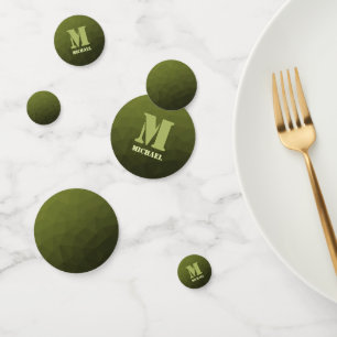 Confettis Vert olive de l'armée à motif géométrique en maill