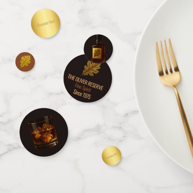 Confettis Vieilli à la perfection | Célébration de Whisky (Groupe)
