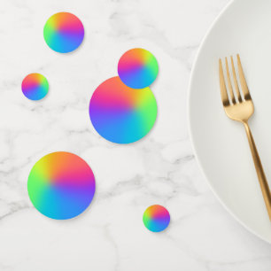 Confettis Vivid Rainbow Ombre fête d'anniversaire