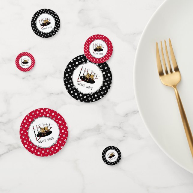 Confettis Weave Woes - drôle d'agilité de chien (Groupe)