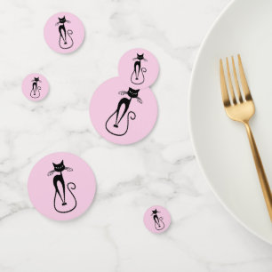 Confettis Whimsical Skinny Chat noir rose