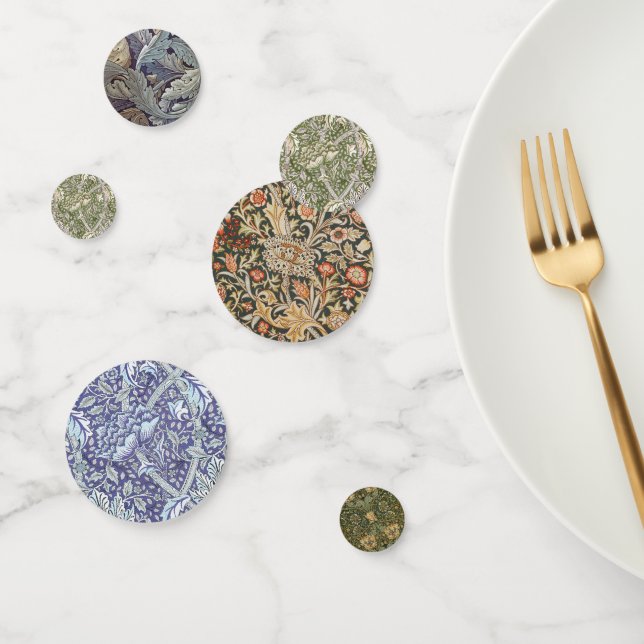 Confettis William Morris Windrush fleurs florales classique (Groupe)