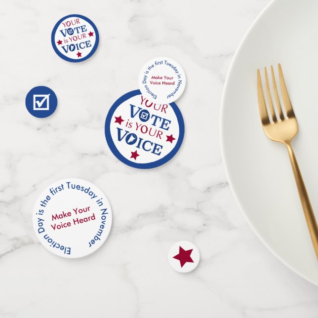 Confettis Your Vote is Your Voice (Groupe)