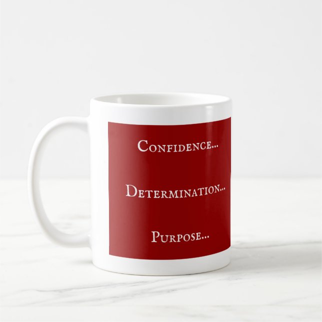 Confiance - Détermination - But Café Mug (Gauche)