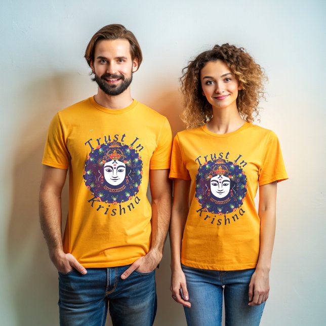 Confiance en Krishna Inspirational T-Shirt (Créateur téléchargé)