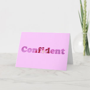 Confiance épelée avec des fleurs roses cartes de v