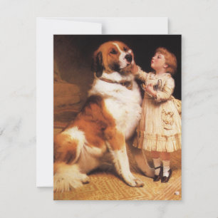 Confiance par Charles Burton Barber, Chien Saint-B