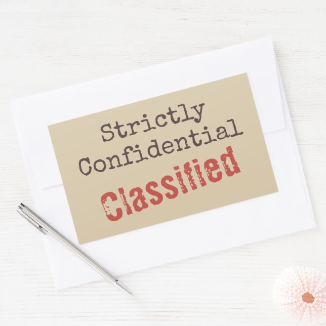 Confidential Stickers (Enveloppe)