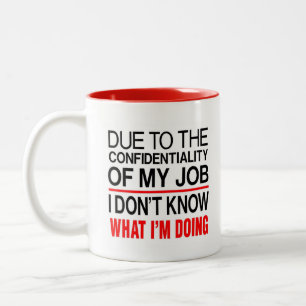 CONFIDENTIALITÉ JOB-FUNNY MUG