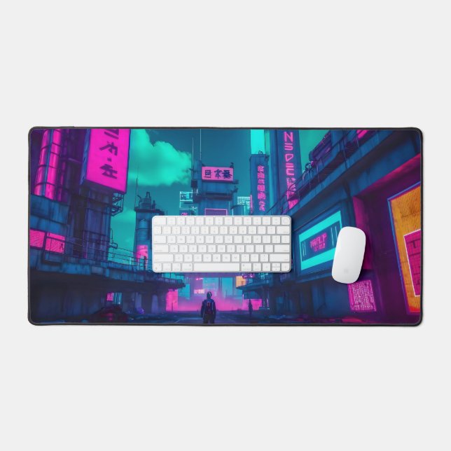 Configuration de bureau de joueur de ville néon Cy (Clavier et souris)