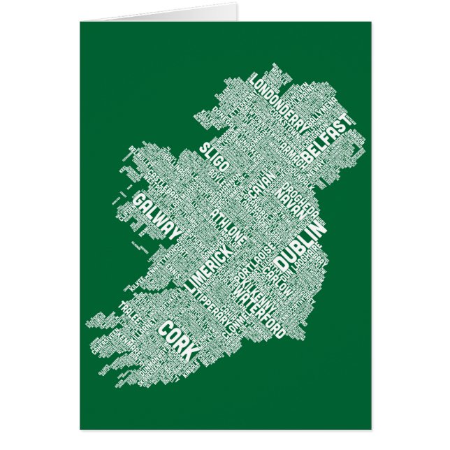 Configuration de texte de ville de l'Irlande Eire (Devant)