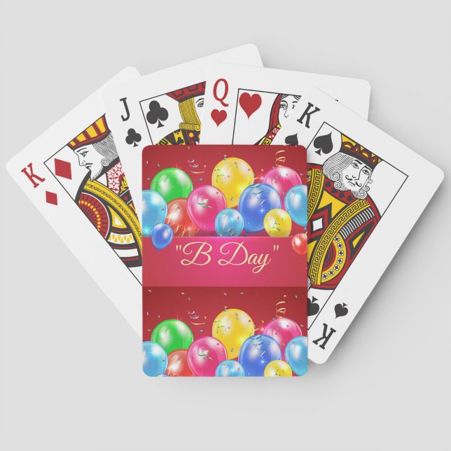 Configuration du jeu de cartes d'anniversaire B Da (Celebrate in style with the B Day Birthday Card Game!)