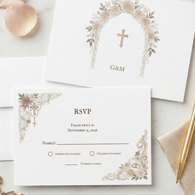 Confirmation de présence catholique RSVP chrétien (Créateur téléchargé)