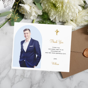 Confirmation du budget photo garçon arc bleu merci