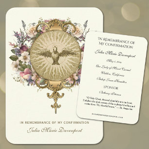 Confirmation du sacrement religieux Carte Sainte —