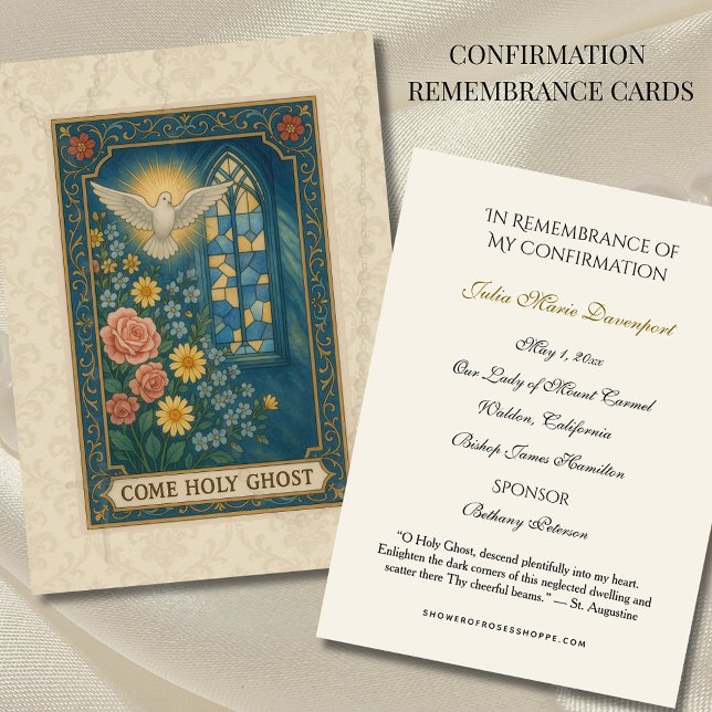 Confirmation du sacrement religieux Carte Sainte — (Créateur téléchargé)