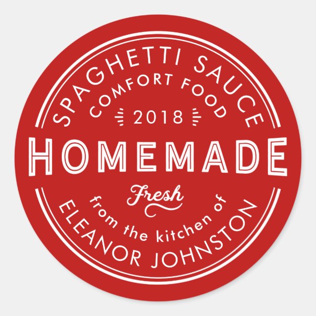 Confiture maison / Jelly / Sauces Étiquette de cui (Devant)