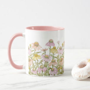 Conflowers Aquarelle Botanique Mug