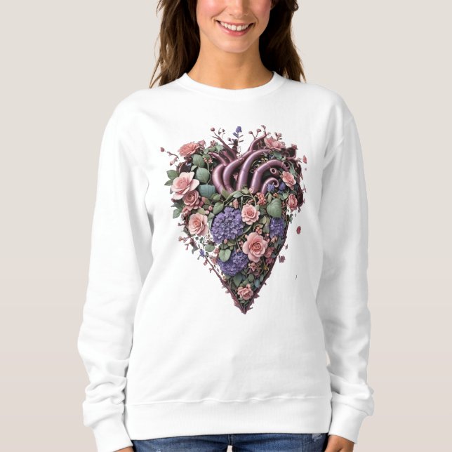 Confort classique : Sweatshirt de base des femmes (Devant)