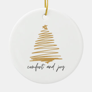 Confort et joie Simple élégante décoration de Noël