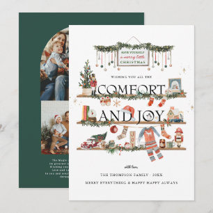 Confort & Joie   Carte de Noël avec photo