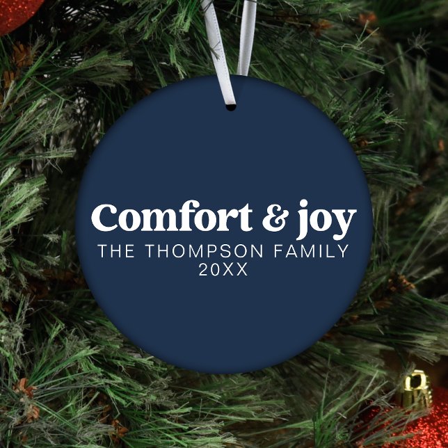 Confort & Joie Moderne Simple Marine Bleu Noël (Créateur téléchargé)