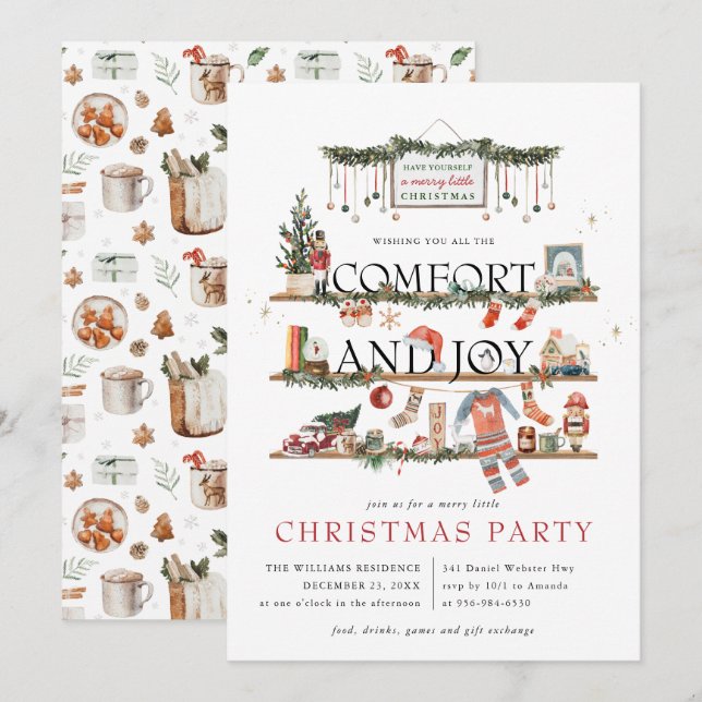 Confort & Joie | Petite Fête de Noël Joyeuse (Devant / Derrière)