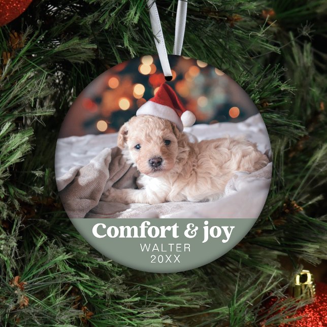Confort & Joie Photo et nom Noël moderne (Créateur téléchargé)