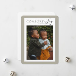 Confort + Joy Holiday Carte photo