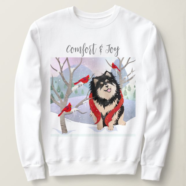 CONFORt & JOY - T-shirts blanches pour Lappish fin (Design devant)
