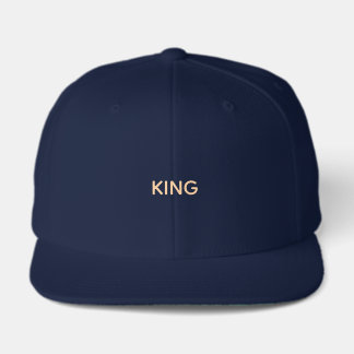 Confort personnalisé casquette KING Texte Navy - C