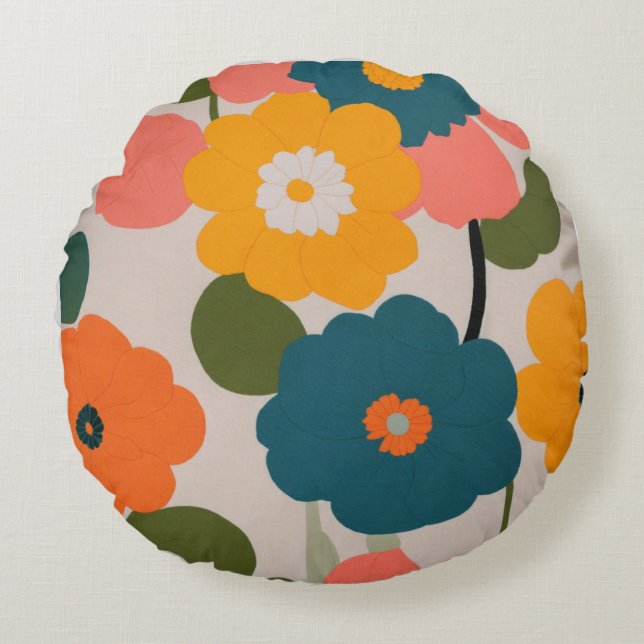 Confort pour tout Coussin rond d'espace (Devant)