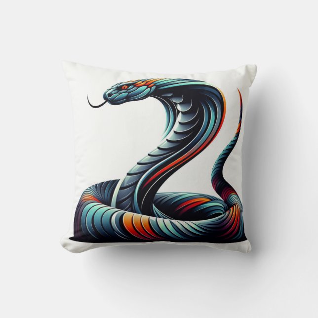 Confort Serpentine : Coussin en forme de Cobra pou (Recto)