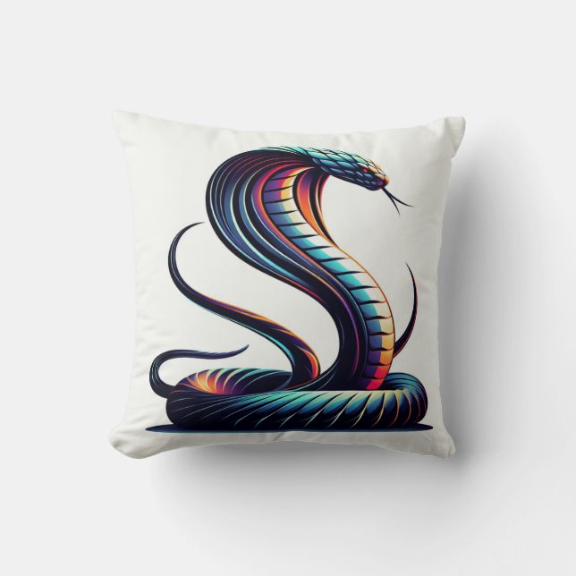 Confort Serpentine : Coussin en forme de Cobra pou (Recto)