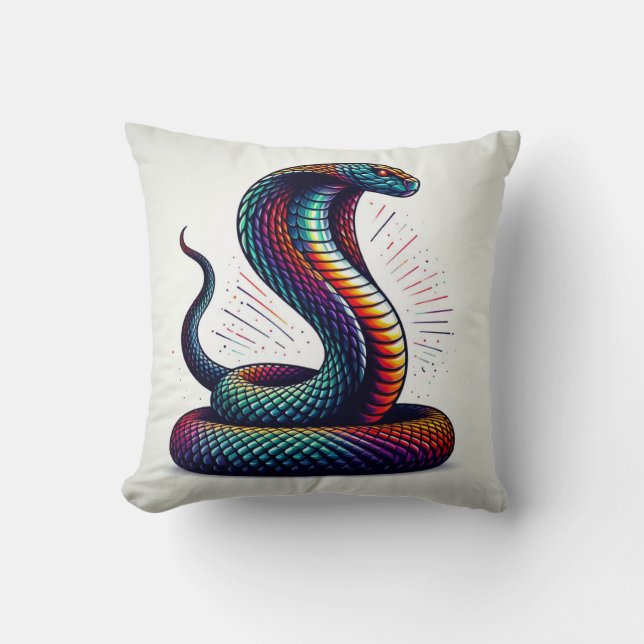 Confort Serpentine : Coussin en forme de Cobra pou (Recto)