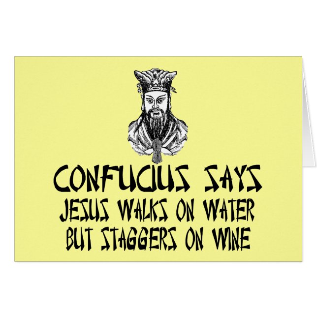 Confucius athée (Devant horizontal)