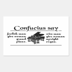 CONFUCIUS DIRE : ... autocollants