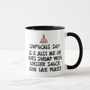 Confucius disent la tasse chinoise de thé