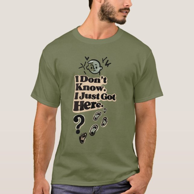 Confused Introvert Quote T-Shirt – “I Don’t Know (Devant)
