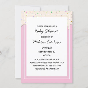 Confusion Chocolat Baby shower sucré Invitation