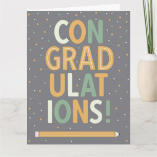 ConGRADulations Graduation Plié Carte de voeux