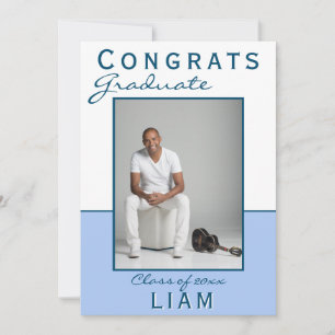 Congrats Bleus Moderne Graduate Graduate Photo voi