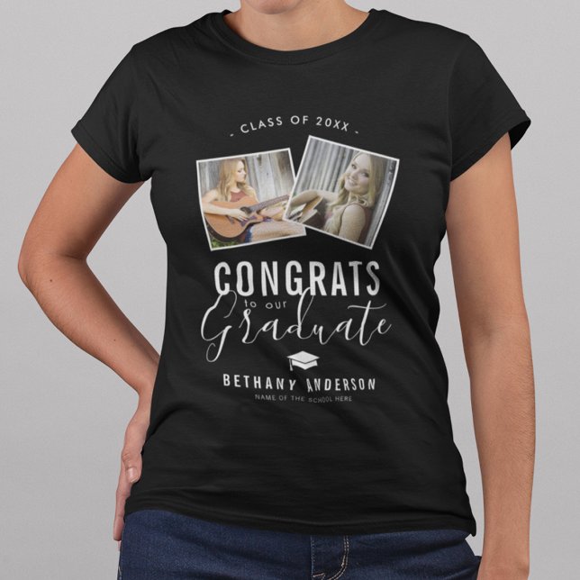 Congrats Graduate Photo T-Shirt (Créateur téléchargé)