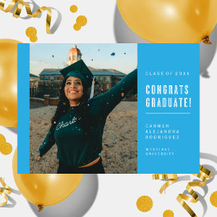 CONGRATS MINIMALISTES MODERNES INVITATION DIPLÔMÉE