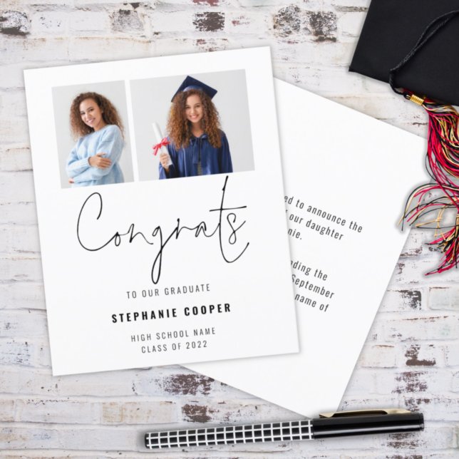 Congrès Budget 2 Photo 2022 Faire-part des diplômé (Créateur téléchargé)