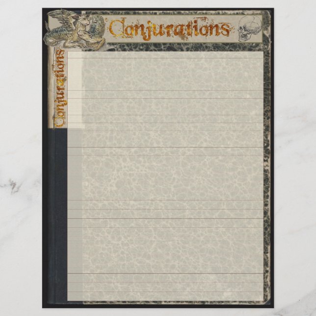 CONJURATIONS Papier de l'Assistant (Devant)