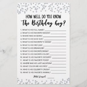 Connais-tu bien le jeu de garçon Anniversaire ?